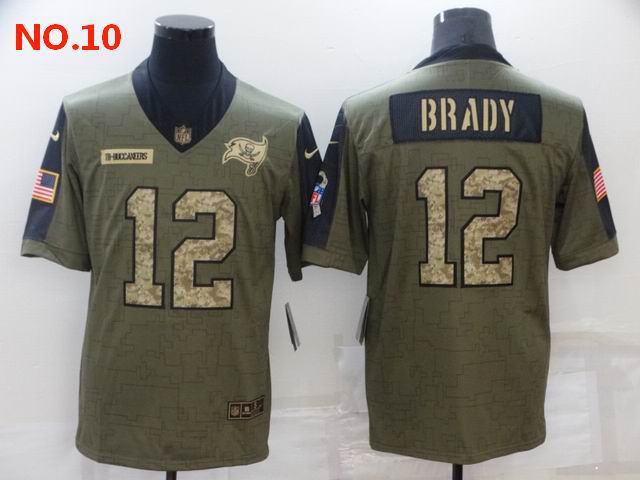 Men's Tampa Bay Buccaneers #12 Tom Brady Jesey NO.10;